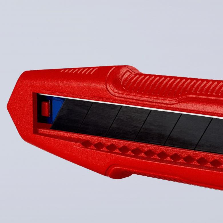 Load image into Gallery viewer, Knipex cutix universele mes stanleymes (rood blauw, incl. 2 mesbladen)
