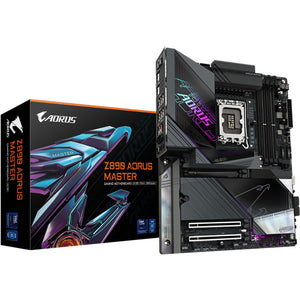 Gigabyte z890 aorus master socket 1851 moederbord (raid, 10gb-lan, wi-fi 7, bt, sound, atx)