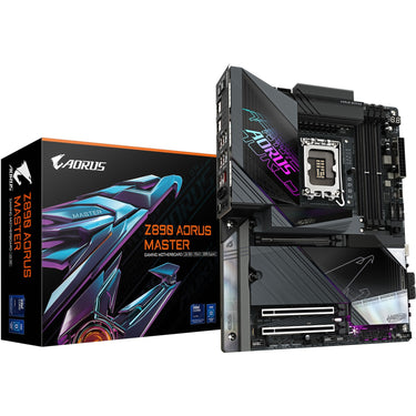 Gigabyte z890 aorus master socket 1851 moederbord (raid, 10gb-lan, wi-fi 7, bt, sound, atx)