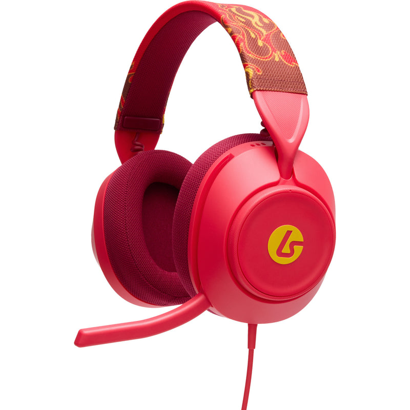 Load image into Gallery viewer, Powera lucidsound ls10x gen 2 bedrade gamingheadset voor xbox series x|s - rood vuur over-ear gaming headset (rood geel, xbox series x|s, xbox one, pc)
