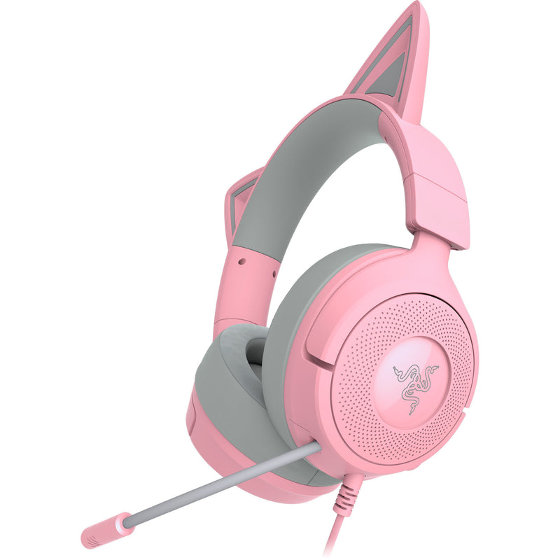 Load image into Gallery viewer, Razer kraken kitty v3 x quartz over-ear gaming headset (roze grijs)
