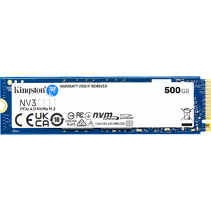 Kingston nv3 500 gb ssd (snv3s 500g, pcie 4.0 x4, nvme, m.2 2280)