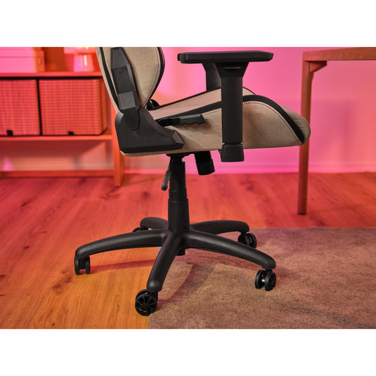 Trust gxt 723b ruya comfortabele stoffen gamingstoel