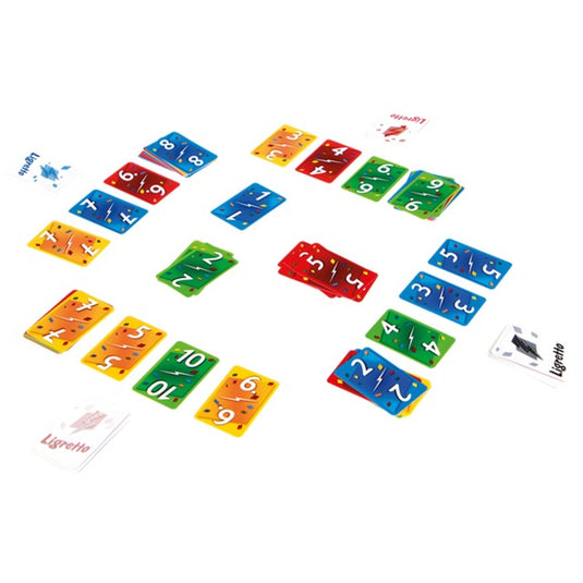 999games 999 games ligretto rood kaartspel (nederlands, 2 - 4 spelers, 10 minuten, vanaf 8 jaar)