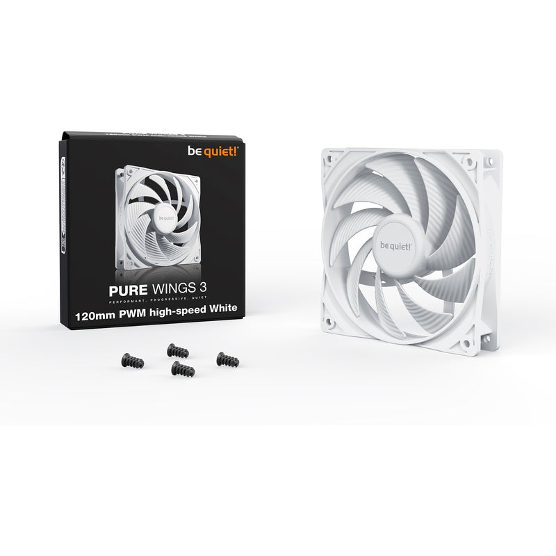 Load image into Gallery viewer, Be quiet! pure wings 3 pwm high-speed case fan (wit, 120 x 120 x 25 mm)

