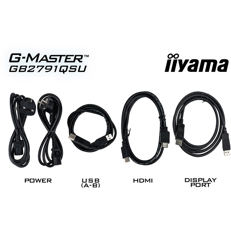 Load image into Gallery viewer, Iiyama g-master gold phoenix gb2791qsu-b1 27 gaming monitor (zwart (mat), 320 hz, hdmi, displayport, usb, audio)

