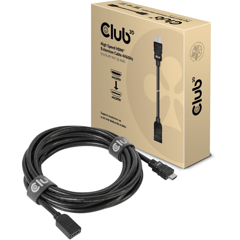 Load image into Gallery viewer, Club 3d high speed hdmi verlengkabel (5 meter, 4k)
