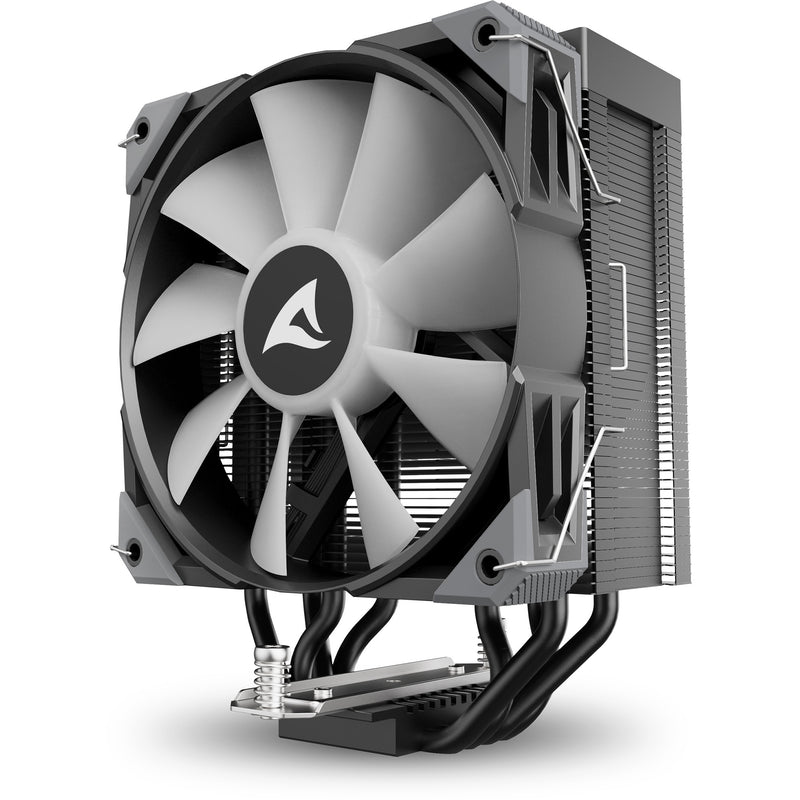 Load image into Gallery viewer, Sharkoon a40 rgb cpu-koeler (zwart, 4-pins pwm fan-connector)
