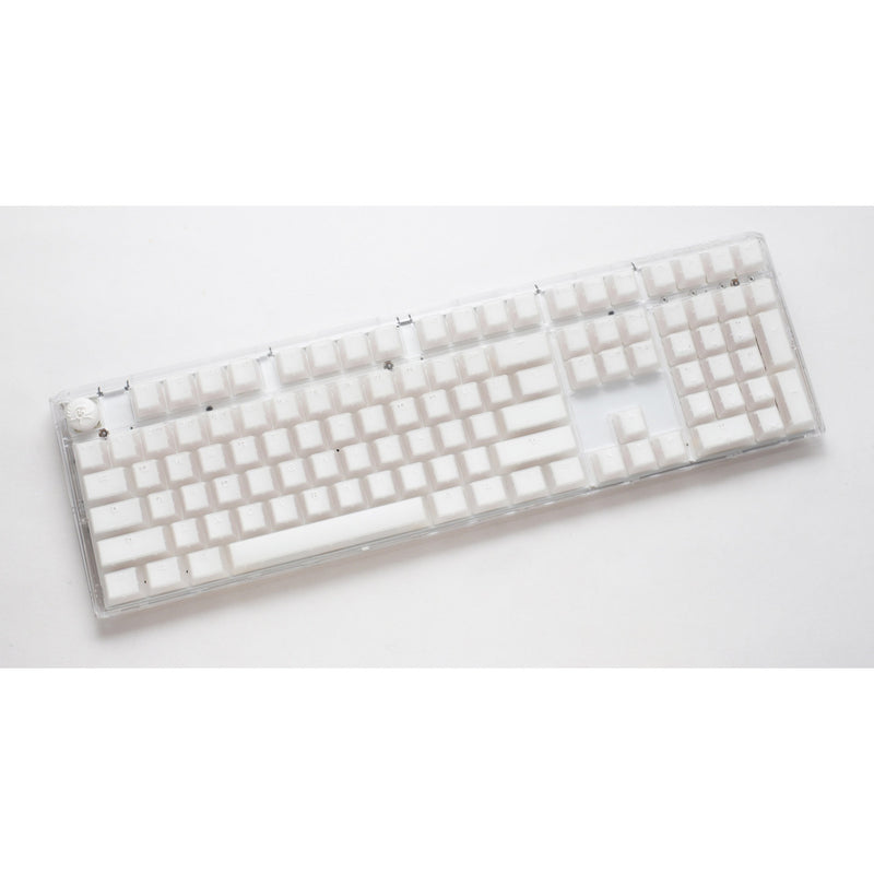 Load image into Gallery viewer, Ducky one 3 aura white rgb mechanisch toetsenbord (wit, us lay-out (qwerty), cherry mx speed silver, 100%, abs double shot, hot swap)
