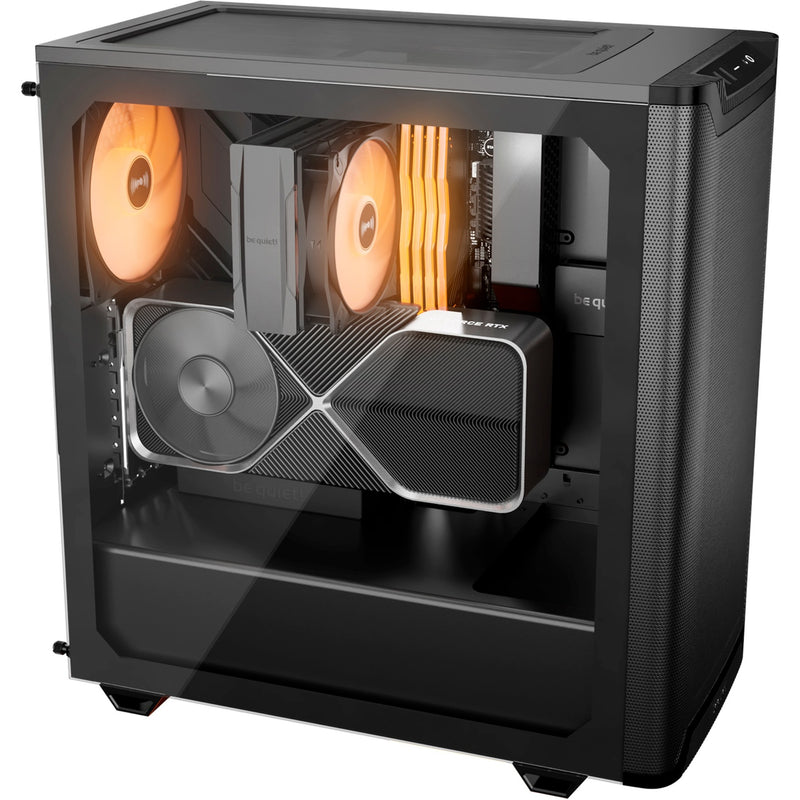 Load image into Gallery viewer, Be quiet! pure base 501 lx midi tower behuizing (zwart | 2x usb-a | 1x usb-c | rgb | tempered glass)
