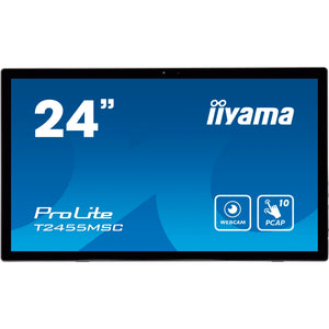 Iiyama prolite t2455msc-b1 24 touchscreen monitor (zwart (mat), hdmi, displayport, 2x usb-a, usb-b)