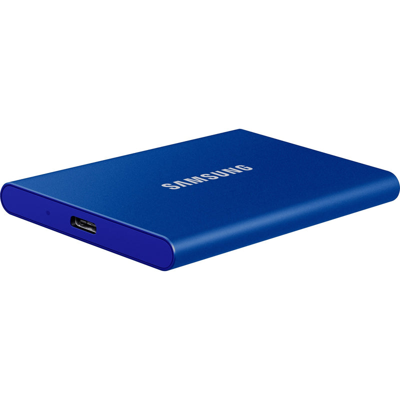 Load image into Gallery viewer, Samsung portable t7, 2 tb externe ssd (blauw, mu-pc2t0h ww, usb-a 3.2 (10 gbit s))
