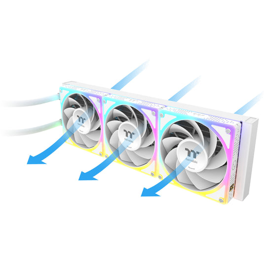 Thermaltake magcurve 360 ultra argb sync aio liquid cooler - snow edition waterkoeling (wit)