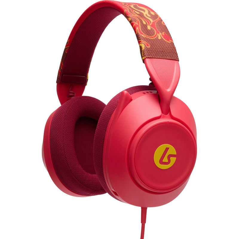 Load image into Gallery viewer, Powera lucidsound ls10x gen 2 bedrade gamingheadset voor xbox series x|s - rood vuur over-ear gaming headset (rood geel, xbox series x|s, xbox one, pc)

