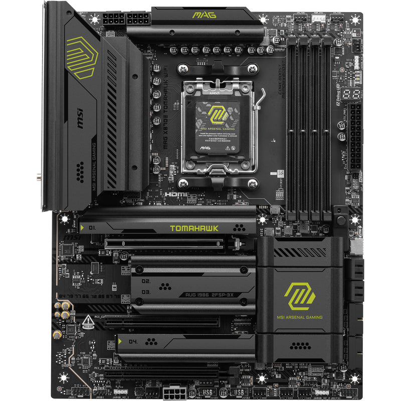 Load image into Gallery viewer, Msi mag x870e tomahawk wifi socket am5 moederbord (zwart, 5gb-lan, wi-fi 7, bt, sound, atx)

