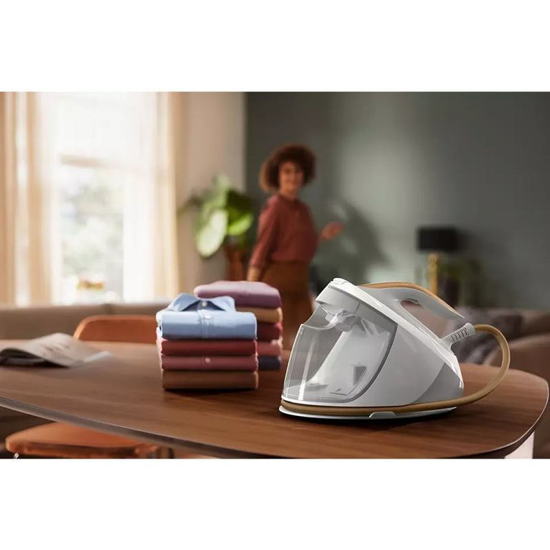 Load image into Gallery viewer, Philips perfectcare 7000 series psg7040 10 stoomstrijkstation (wit goud)
