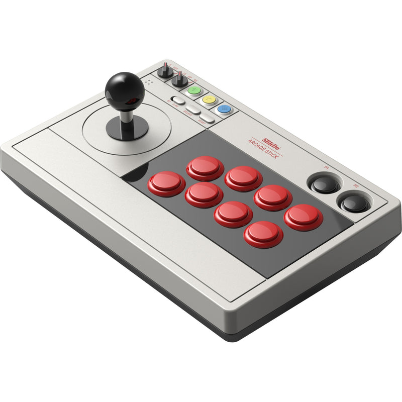 Load image into Gallery viewer, 8bitdo arcade stick joystick (grijs, switch 1, switch 2, pc, bluetooth 2.4g usb-c)
