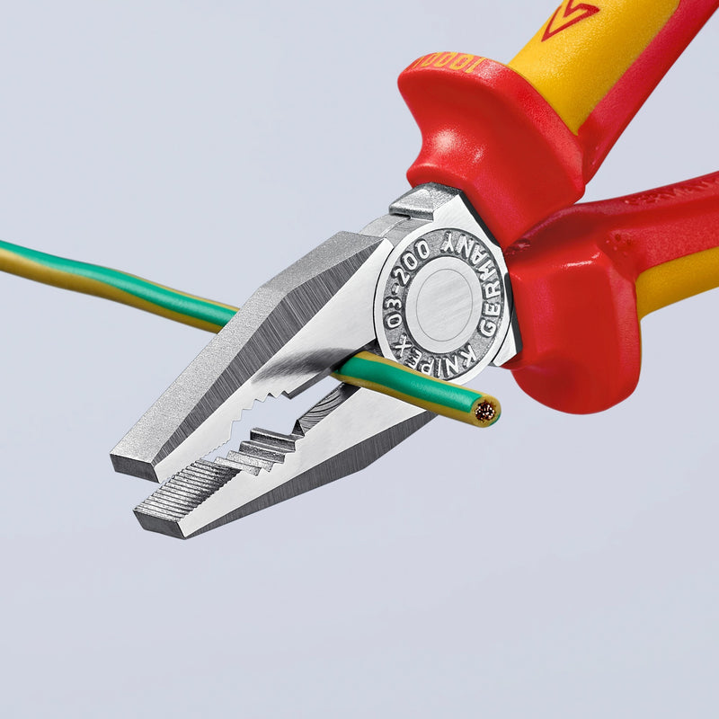 Load image into Gallery viewer, Knipex kombi-tang 03 06 200 vde combinatietang (rood geel, 200mm)
