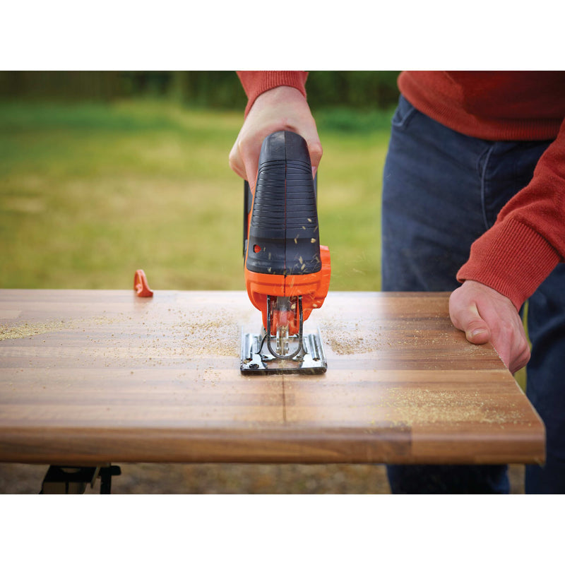 Load image into Gallery viewer, Black+decker 18v schroefklopboormachine + 18v pendeldecoupeerzaag bundel (zwart oranje)
