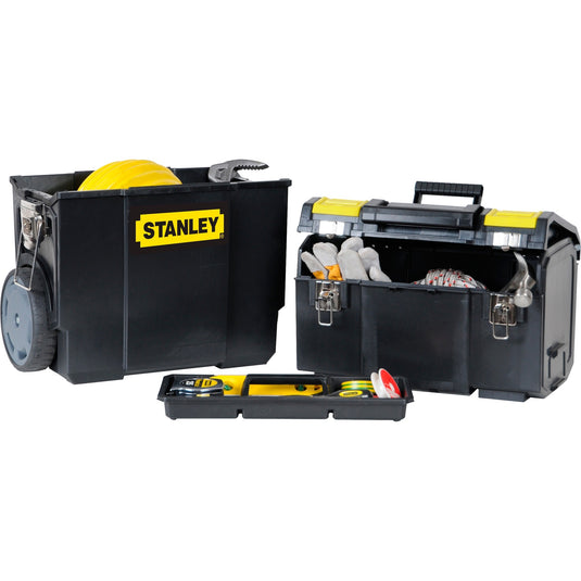 Stanley mobile work center 2-in-1 gereedschapskist (zwart geel)