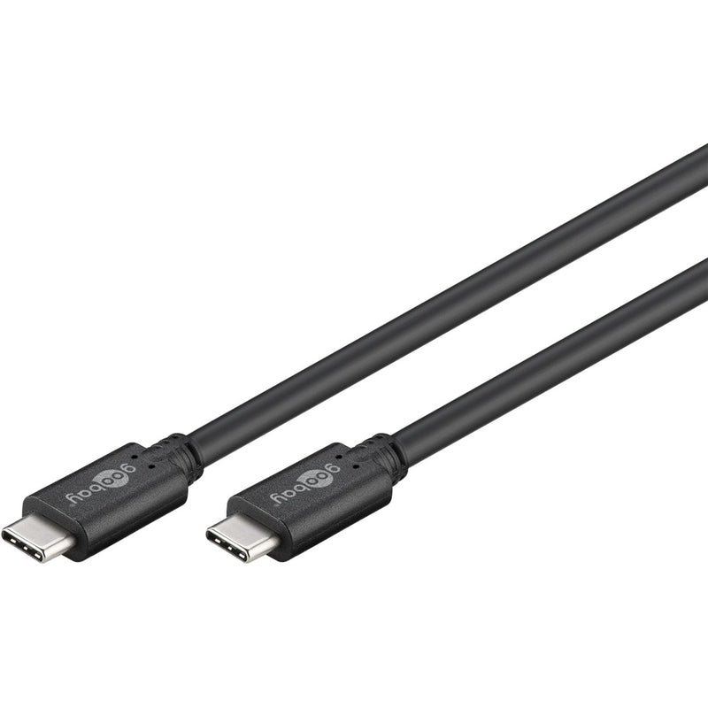 Load image into Gallery viewer, Goobay sync charge super speed usb-c kabel (zwart, 3 meter)
