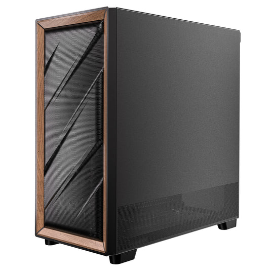 Antec flux se midi tower behuizing (zwart | 2x usb-a | 1x usb-c)