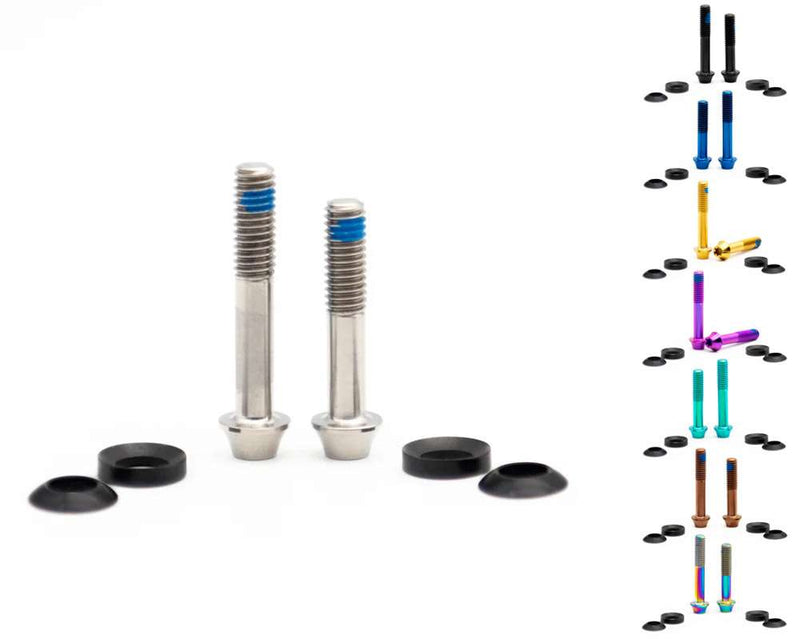 Load image into Gallery viewer, Oak components titanium screws set m6x30 m6x35 (2 pieces) for plasmadapt brake adapter
