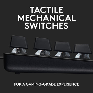 Logitech g413 tkl se mechanisch gaming toetsenbord (zwart, us-international lay-out (qwerty), gl tactile, 80% (tkl))