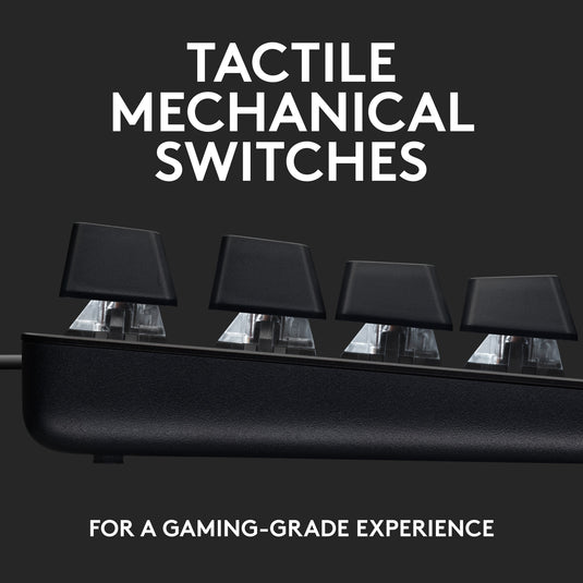 Logitech g413 tkl se mechanisch gaming toetsenbord (zwart, us-international lay-out (qwerty), gl tactile, 80% (tkl))