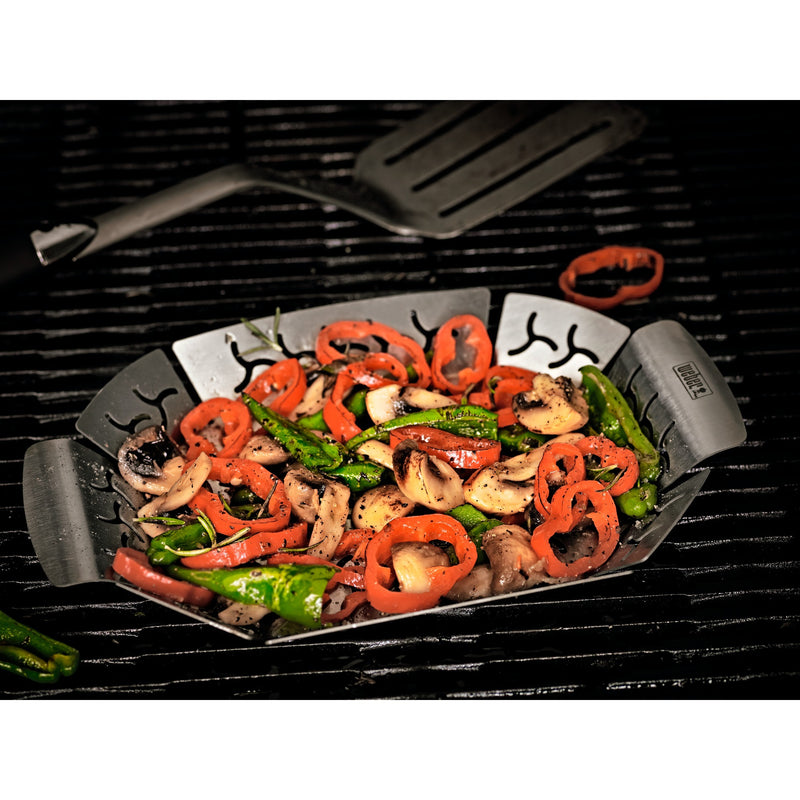 Load image into Gallery viewer, Weber premium grillkorf groentekorf (roestvrij staal)
