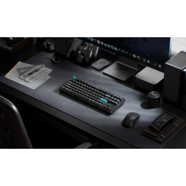 Keychron q3 ultra-m1 8k wireless custom mechanical keyboard (zwart, us lay-out (qwerty), silk pom red, 80% (tkl), rgb, hot swap, 8k, 2.4 ghz | bluetooth 5.2 | usb-c)