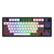 Hator skyfall pro wireless rgb mechanisch gaming toetsenbord (zwart, us lay-out (qwerty), hator aurum vanilla silent, 80% (tkl), rgb, double-shot pbt, hot-swap, 2.4ghz | bluetooth | usb-c)