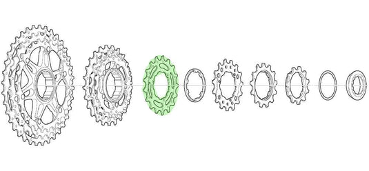 Shimano sprocket 16t for cs-m771-10 bl