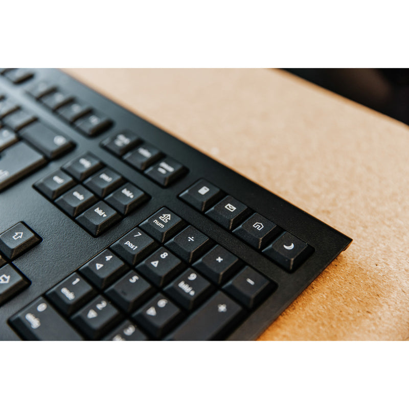 Load image into Gallery viewer, Cherry kw 3000 toetsenbord (zwart, eu lay-out (qwerty), rubberdome, 100%, 2,4ghz)
