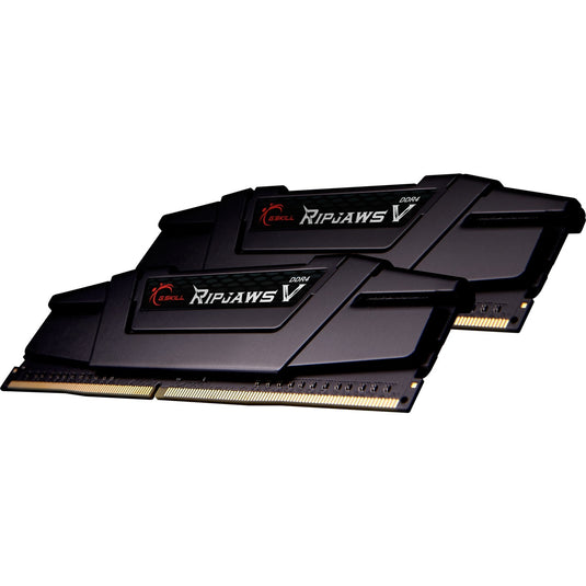 G.skill 16 gb ddr4-3600 (2x 8 gb) kit werkgeheugen (zwart, f4-3600c18d-16gvk, ripjaws v, xmp)