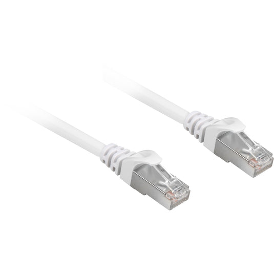 Sharkoon patchkabel sftp, rj-45 met cat.6a (wit, 15 meter, halogeenvrij)