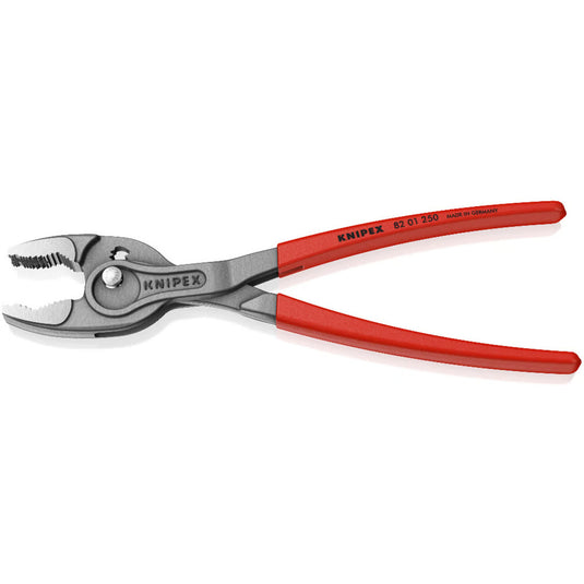 Knipex twingrip, voor- en zij-grijptang (rood)