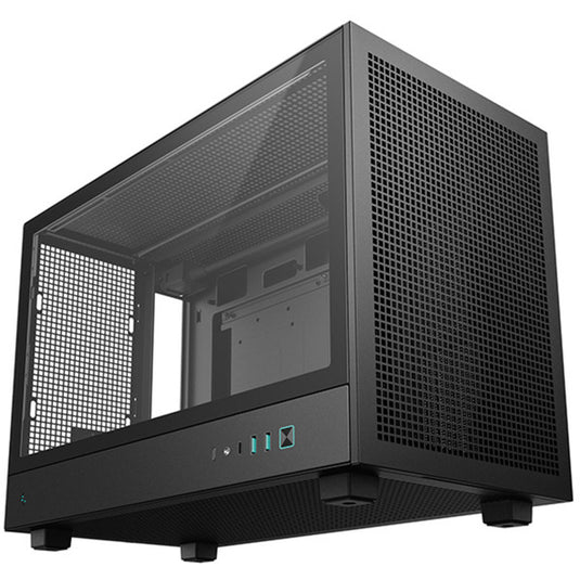 Deepcool ch260 mini tower behuizing (zwart | 2x usb-a | 1x usb-c | tempered glass)