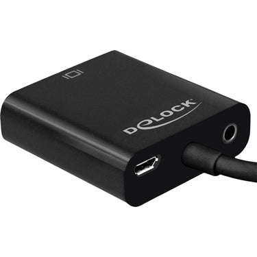 Delock micro-hdmi naar vga adapter (zwart, 0,17 meter)