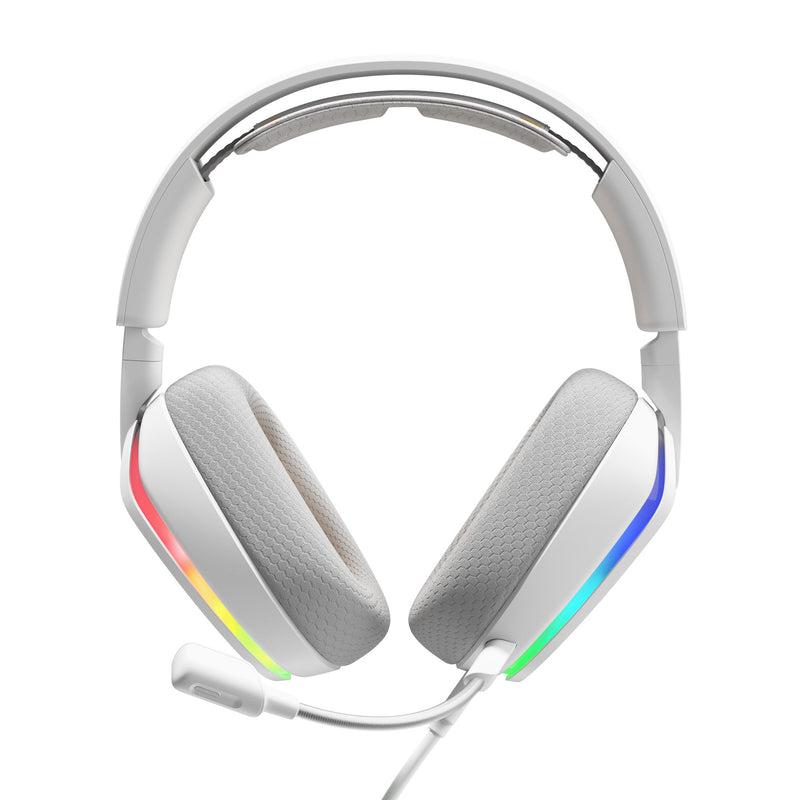 Load image into Gallery viewer, Glorious ghs eternal rgb - stereo rgb gamingheadset over-ear gaming headset (wit, pc, ps5, ps4, switch, usb-c)

