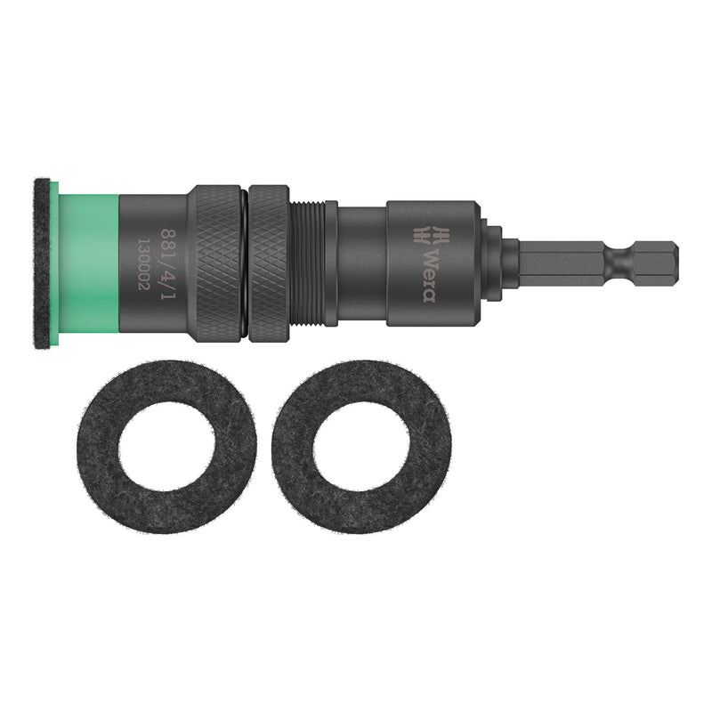 Load image into Gallery viewer, Wera 881 4 1 sb afstandshouder met variabele schroefdiepte instelling, 1 4 x 95 mm bit (zwart groen)
