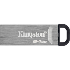 Kingston datatraveler kyson 64 gb usb-stick (zilver, dtkn 64gb)