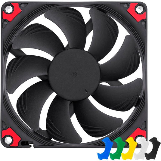 Noctua nf-a9x14 hs-pwm chromax.black case fan (zwart, 92 x 92 x 14 mm)