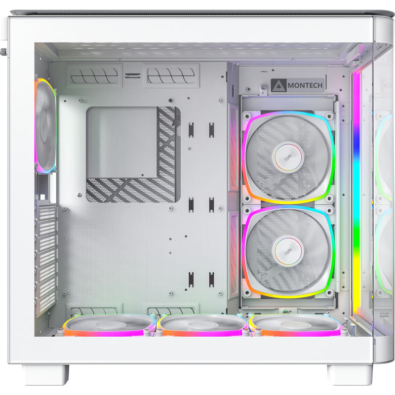 Load image into Gallery viewer, Montech king 95 pro midi tower behuizing (wit | 2x usb-a | 1x usb-c | rgb | tempered glass)
