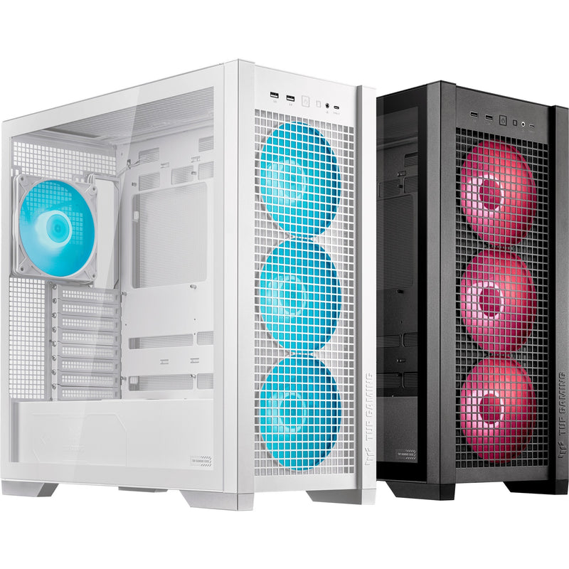 Load image into Gallery viewer, Asus tuf gaming gt302 argb midi tower behuizing (wit | 2x usb-a | 1x usb-c | rgb | tempered glass)
