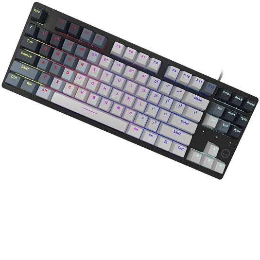 Lorgar azar 514tkl rgb mechanisch gaming toetsenbord (wit, us lay-out (qwerty), logar dream, 80% (tkl), rgb)