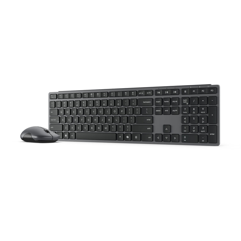 Load image into Gallery viewer, Lenovo 700 modern multi-device wireless combo desktopset (grijs, us lay-out (qwerty), 100%, 4000 dpi, 2.4 ghz, bt 5.3, usb-a)
