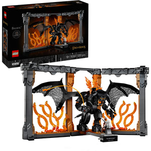Lego icons - boekensteun: the lord of the rings – balrog constructiespeelgoed (10367)