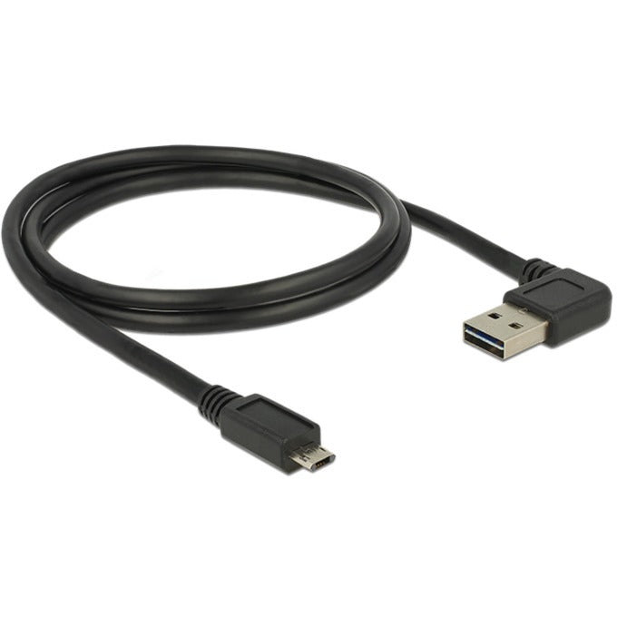 Load image into Gallery viewer, Delock easy-usb-a 2.0 male > easy-usb micro-usb-b 2.0 male kabel (zwart, 1 meter)
