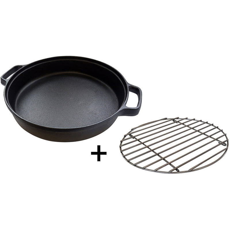 Load image into Gallery viewer, Campingaz culinary modular gietijzeren braadpan bak- braadpan (zwart roestvrij staal)
